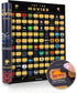 Atlas & Green Top 100 Movies Poster, Scratch Off Movie Poster with 2024 Blockbusters, Bonus Accessories