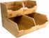 Bamboo Pantry Storage Bins, Stackable Baskets for Potato and Onion Storage, Set of 3 Pieces