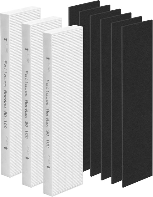 Zouwhaso 3+6 Aera Max 100 HEPA Filter Replacement, Compatible with Fellowes AeraMax 90 100, Part# 9287001
