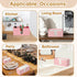 Countertop, Acrylic Paper Towel Holder Pink Paper Towel Dispenser, Napkin Holder, Suitable for Z-fold, C-fold