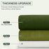 90 inches W52 L90, 2 StangH Sage Green Velvet Curtains Long, Living Room Thermal Insulated Sliding Door Curtains