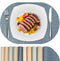 Oval Placemats for Dining Table Set of 2, Washable Leather Table Mats,