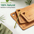 Kitchen(Set 3), Bamboo Cutting Boards for of Wood Cutting Board with Wood Storage Stand, Charcuterie & Chopping Board