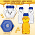 36 8 oz Thenshop Pcs Honey Jar Plastic Empty Bear Bottle Dispenser Clear Transparent Honey Containers Bear Cup Squeeze