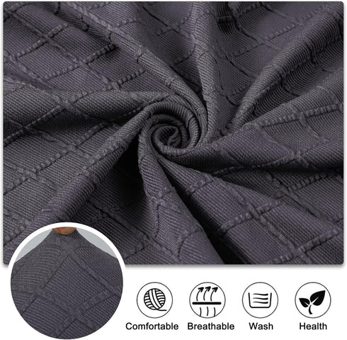Lebaley Waterproof Stretch Bench Cover Quilted Pattern, Elastic Rectangular Bench Seat Cover, Washable Bench Slipcover