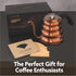 40 oz. Viant Gooseneck Stovetop Pour Over Coffee Kettle with Thermometer for Drip Coffee and Tea. Premium Copper