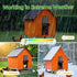 Anti-Pinch Automatic Chicken Coop Door, Battery Powered Electric Chicken Coop Door with Smart Timer, Sensor, LCD
