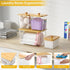 4 Pack Extra Large Trash Bag Holder Garbage Bag Dispenser Roll Holder with Lid Laundry Room Organizer Under Sink