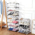 Closet (4-Tier, Small Shoe Rack, Narrow Stackable Shoe Shelf Organizer for Entryway, Doorway and Bedroom White)