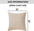 Home Brilliant Light Linen Burlap Solid European Throw Pillow Sham Cushion Cover for Bench, 20x20(50x50cm)