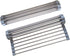 Roll Up Dish Drying Rack, Stainless Steel and Silicone Over The Sink Foldable Drain Rack for Kitchen, 14.5” x 14”, Gray