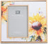DEMDACO Dean Crouser Sunflower Yellow Flower Wall Art, Holds 4 x 6 Photo in 8.75 x 7.75 Wood Frame
