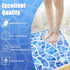 Shower Mat Bathtub Mat Non-Slip, 24x32 Inch Soft Comfort Bath Mat with Drainage Holes