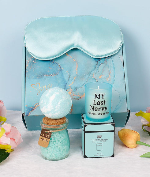 Birthday Gifts for Women Mom - Christmas Gifts - Relaxing Spa Gift Basket - Appreciation Gift for Her - Tumbler Candle