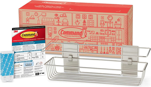Command Shower Caddy with Water Resistant Strips, Organize Your Bathroom, Easy to