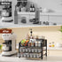 Countertop, Homsorout Coffee Bar Organizer - Coffee Station for Metal and Wood K Cup holder Storage Basket for Syrup