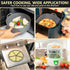 EM 5-Pack Air Fryer Silicone Liners - Includes Silicone Mitts, Egg Bites Tray & More for 3-5 Quart Fryers
