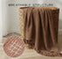 KyraHome 100% 90x90 Cotton Throw Blankets, Queen, Organic Cotton Muslin Blanket, Plant Dyed, Breathable Lightweight