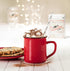 Abbott Collection Enamel Look Stoneware Mug, Red