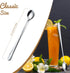 8.78-Inch/22.3CM Set 4 Stainless Steel Long Handle Iced Tea Spoons, Stirring Spoon, Ice Cream Spoon, Long Teaspoons