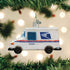 Old World Christmas Ornaments, USPS Mail Truck Glass Blown Ornaments for Christmas Tree
