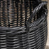 Isidore Round Resin Woven Basket with Handles - Multi-Purpose Organizer for Storage, Laundry, 13" x 13" x 13"