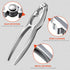 WHDLQFL 16 Pack Set, Lobster Crackers and Picks Crab Leg Cracker Tools, Stainless Steel Seafood Crackers & Forks