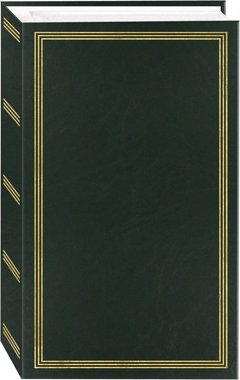 3-Ring Photo Album, 504 Pockets for 4x6 Photos, Hunter Green