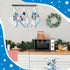6 FuWeave Pcs Hello Winter Kitchen Towels Snowman Dish Blue Snowflake Tea Christmas Absorbent Hand Drying Towels Let it