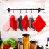 8 Pieces Microwave Safe Bowl Holders, Pot Holder for Hot Soup, Food, Meals (Red, Grey)