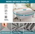 38) KRFOONN Rectangle Ottoman Covers Stretch Folding Storage Ottoman Bench Cover Printed Storage Ottoman Folding