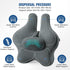 Adjustable Lumbar Support Pillow for Office Chair, Memory Foam Back Cushion for Chair/Car/Sofa/Plane (Darkgray)