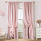 Light Blush Pink Blackout Curtains for Bedroom Nursery Girl 2 Panels,Shabby Chic