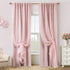 Light Blush Pink Blackout Curtains for Bedroom Nursery Girl 2 Panels,Shabby Chic