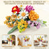Flowers Bouquet Building Set, 1070PCS Wildflower Botanical Collection, Artificial Plant Flower Kit for Home Decor