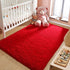 LOCHAS Ultra Soft Indoor Modern Area Rugs, Fluffy Living Room Carpets for Children Bedroom, 3x5 Feet, Red