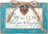 Cottage Garden Lord Bless and Keep You Petite Locket (Distressed Teal Music Box, Plays How Great Thou Art)