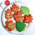 Ann Clark Cookie Cutters Fall Leaves - 7-Pc. Set Made in the USA, Oak, Teardrop, and Maple Leaf Shapes