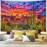 Generleo Mountain Desert Cactus Tapestry, Sunset Clouds Wall Hanging for Bedroom Decor