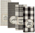 DII Home Sweet Farmhouse Kitchen Collection, Dishtowel Set, 18x28, Black, 4 Count