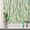 DKTIE Window Film Privacy - Decorative Stained Glass Clings with Installation Tools, Static Cling for Home (Dark Green,