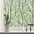 DKTIE Window Film Privacy - Decorative Stained Glass Clings with Installation Tools, Static Cling for Home (Dark Green,