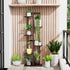 6 46 Inch DolceLuna Plant Stand Indoor Tier, Bamboo Plant Shelf Corner Display Rack, Tall Multiple Planter Pot Holder