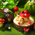 Woanger 30 Pcs Miniature Fairy Garden Accessories, Tiny Resin Hedgehog Mushroom Figurines for House Terrarium Decor