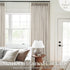 63 Inch 2 Set Pinch 63 Linen Curtains Panel for Living Room Natural Beige Pleat Curtain Memory Trained with Hook