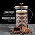 OVENTE French Press Coffee Maker, 34 Ounce, Durable Borosilicate Glass with Stainless Steel Filter Plunger System