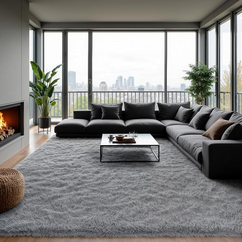 6x9 Zentavio Area Rugs for Living Room Large Rugs for Bedroom Carpet Fluffy Furry Soft Shag Aesthetic Plush High Pile
