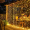 Dazzle Bright 300 LED Curtain Lights, Plug in Fairy Curtain Lights for