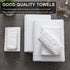 8 Pack Set White,2 Towels(35"x70"), 2 Towels,4 Ferdilan Bath Towels Oversized Bath Hand Washcloths Ultra Soft