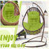 2.58 Hammock Patio(Green,1 Tudomro Egg Chair Cushion Filling kg Replacement Rocking Wicker Chair Cushions High Back